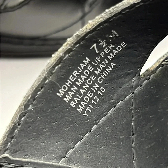 Mootsie Tootsie Women’s Moharjam sandals open toe 3 inch heels 7.5 black Event - Picture 8 of 8